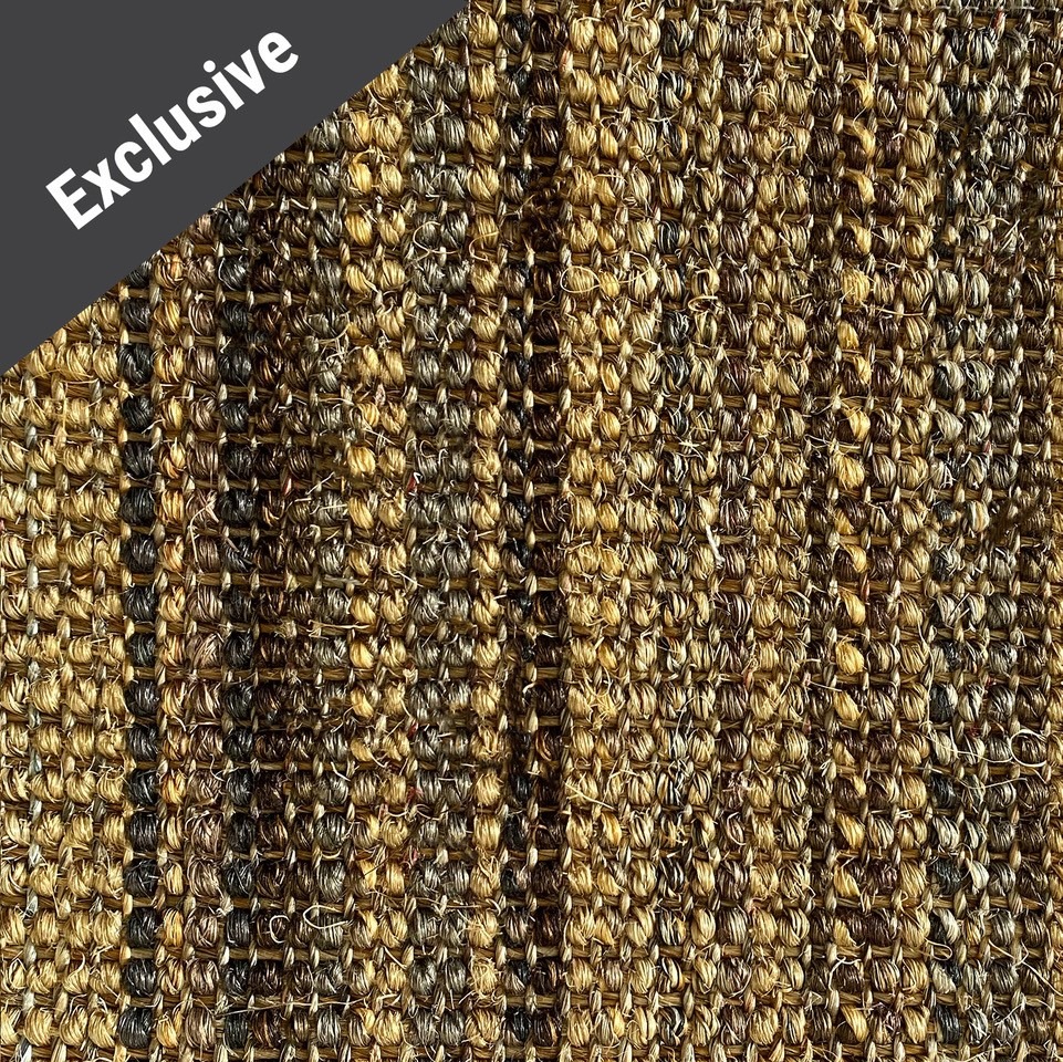 Sisal-Country-Boucle-WildMeadow-Natural-Flooring-Rug-Carpet-Stripe-Black-Blue-Eco-Friendly-Vegan-Environment-Plant-Based-Weft-Non-Toxic