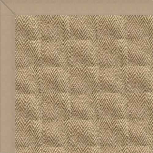 Sisal Agra Pearl Rug with Tan Border