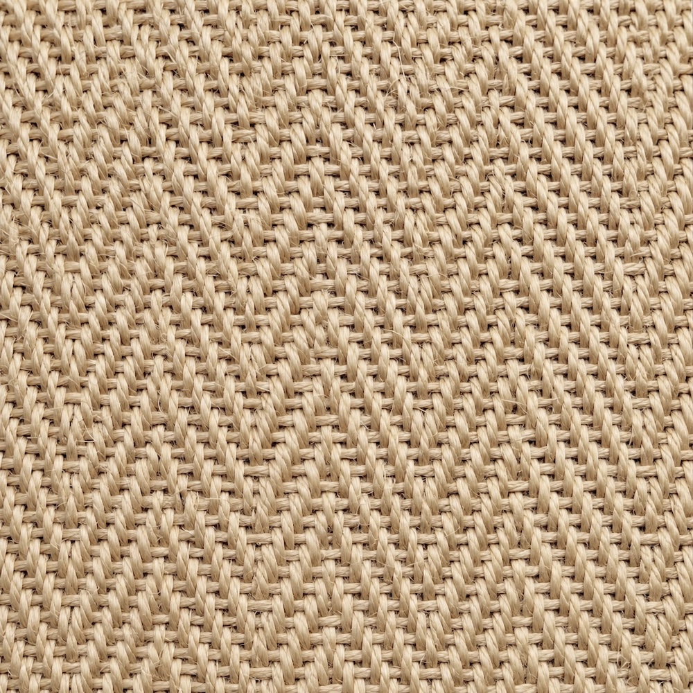 Agra Pearl Sisal Carpet Herringbone Weave