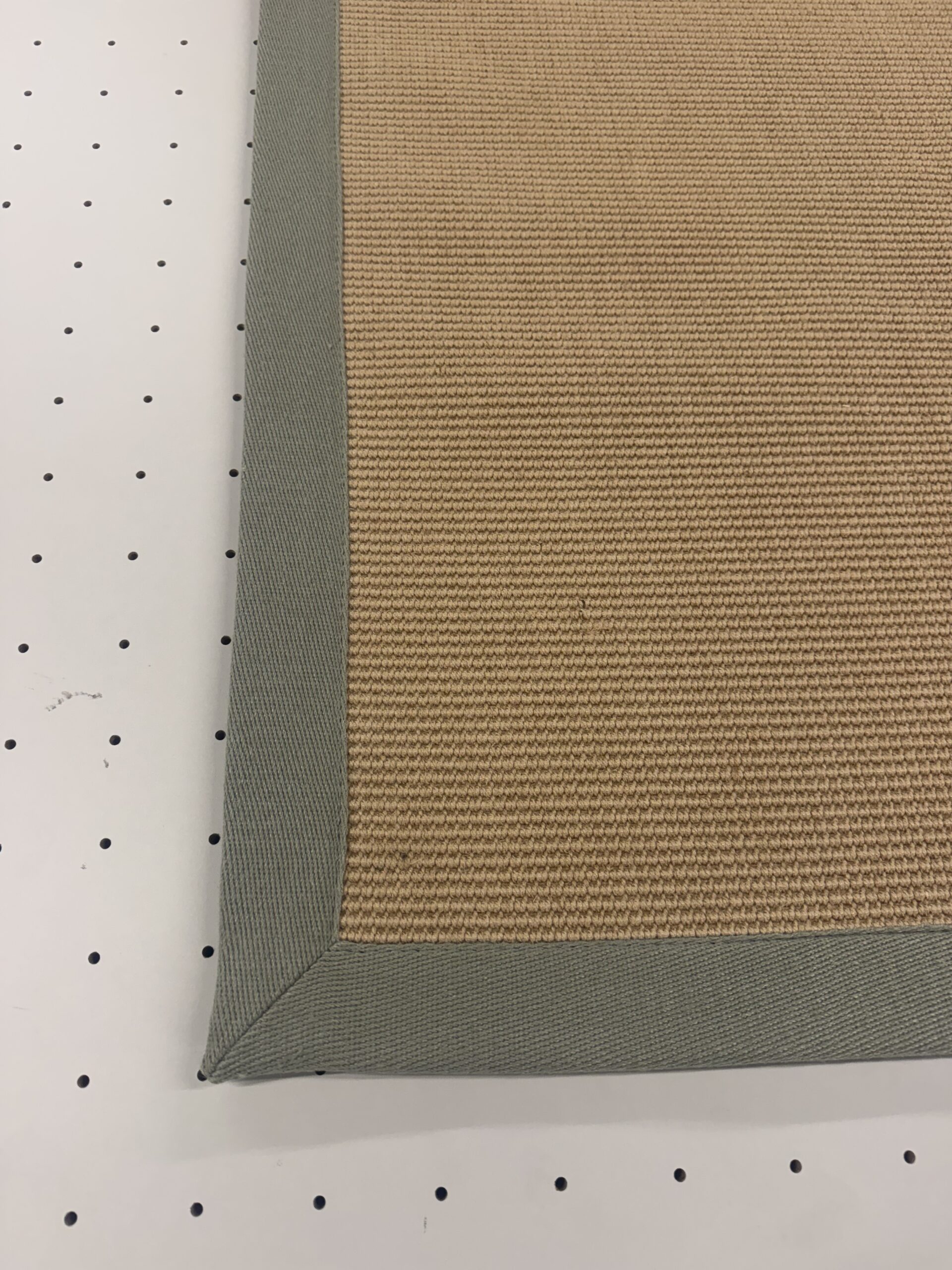 Jute Boucle Rug with Lichen Border and Intec