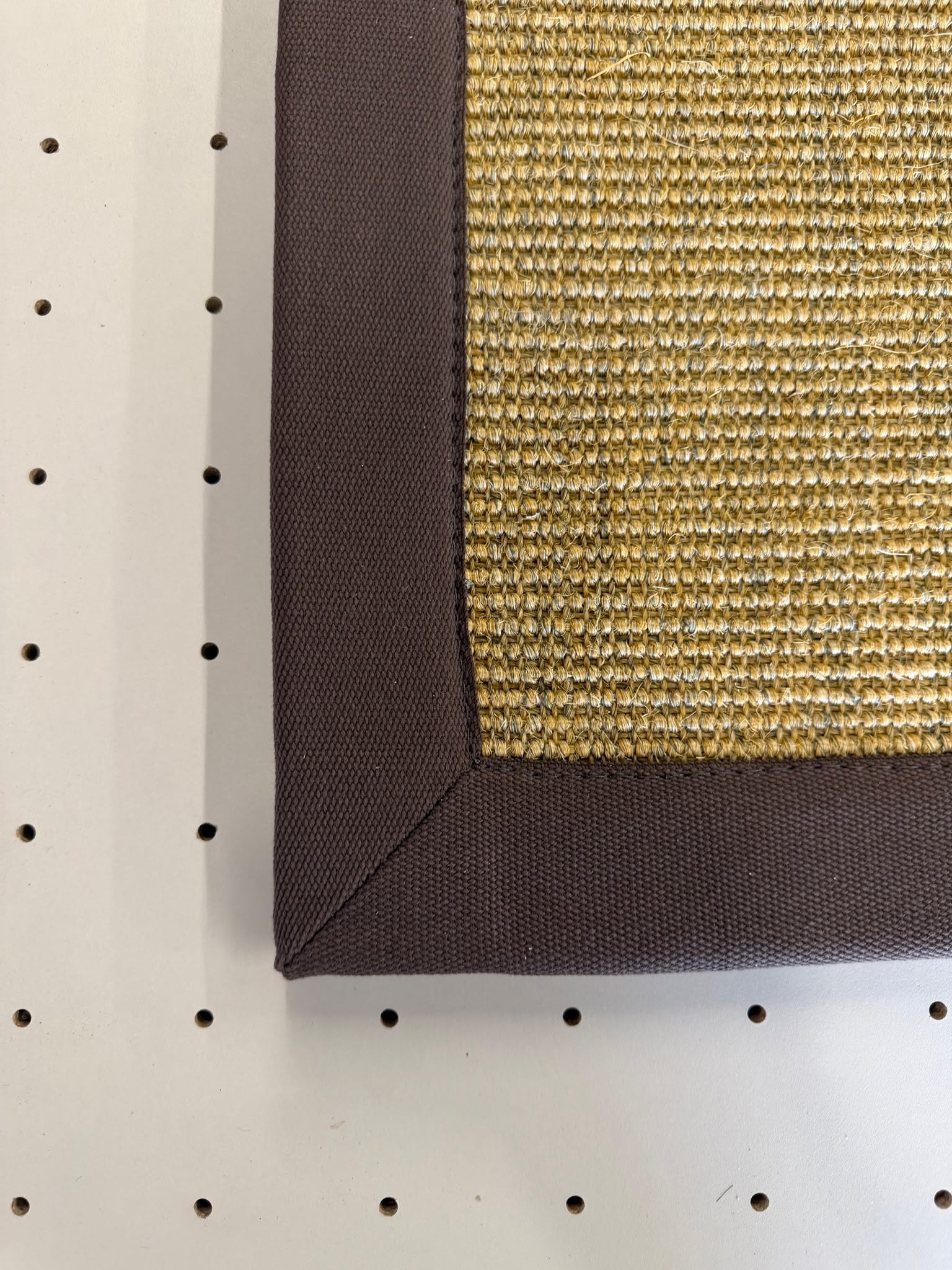 Boucle Bracken Rug with Chocolate Border