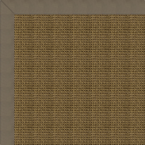 Boucle Olive Sisal Rug with Olive Border